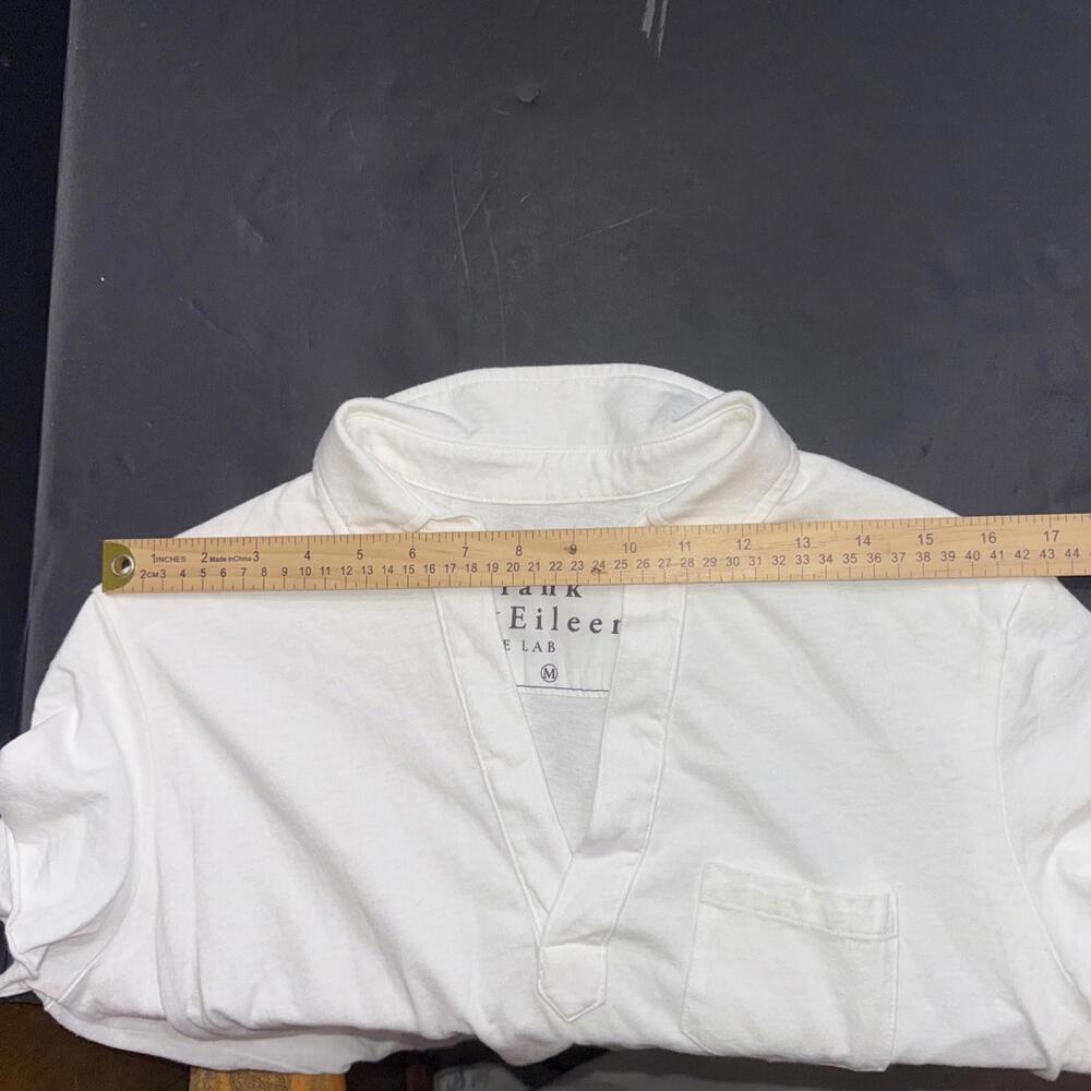 FRANK & EILEEN Lauren Polo Dress Heritage White Minimalist Short Sleeve - Picture 5 of 9
